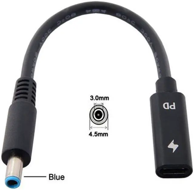 Alt view image 2 of 5 - CY Type C USB-C Female Input to 4.5*3.0mm Cable UC-109-4530HP