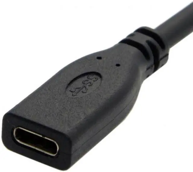 Alt view image 3 of 7 - FVH 90 Degree Right Angled USB-C USB 3.1 Type C Male to Female Extension Data Cable for Macbook Tablet 20cm UC-218-RI-0.2M
