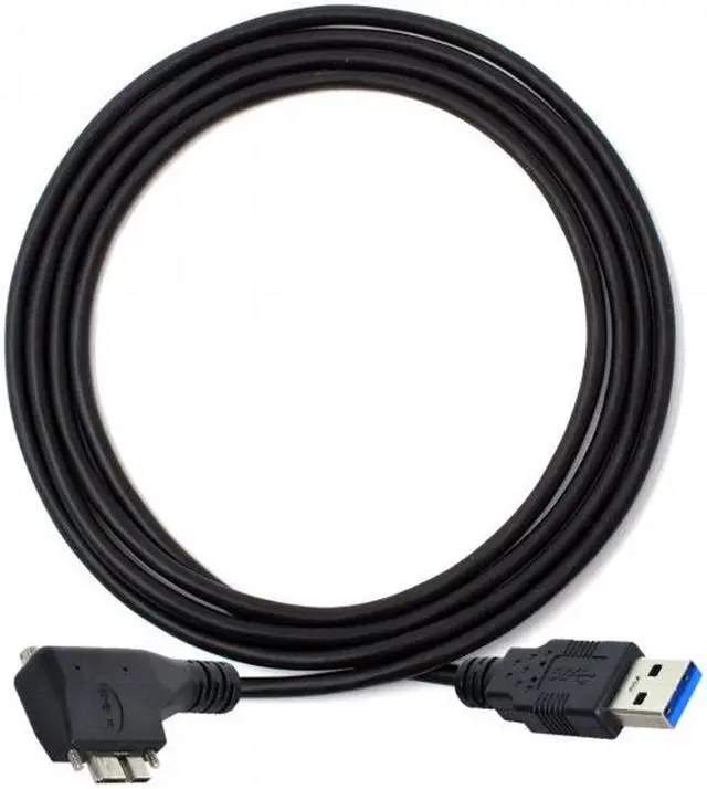 Alt view image 6 of 6 - Xiwai 1.2M Dual Screws 90 Degree Right Angled Micro USB Mount to USB3.0 Data Cable for Industrial Camera