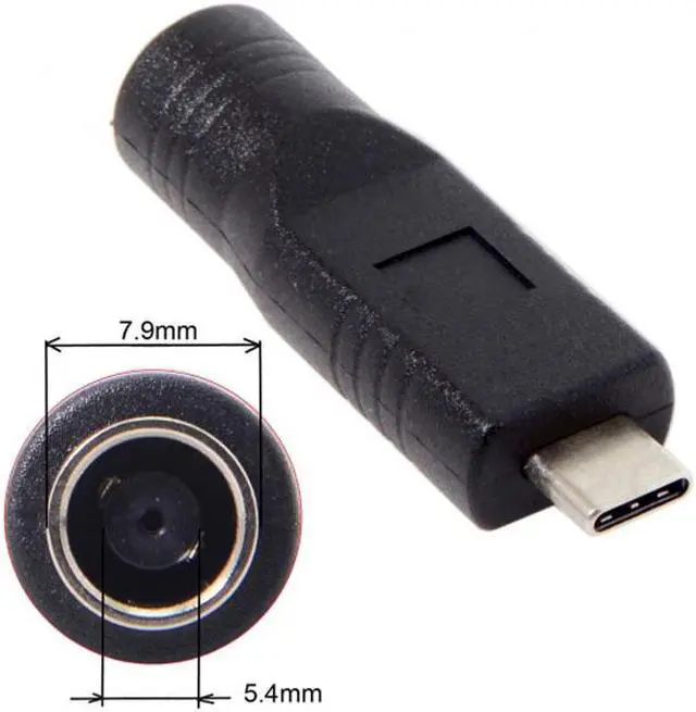 Alt view image 2 of 5 - CY Jack 7.9*5.4mm Input to USB-C Type-C Plug Adapter UC-211-7954MM
