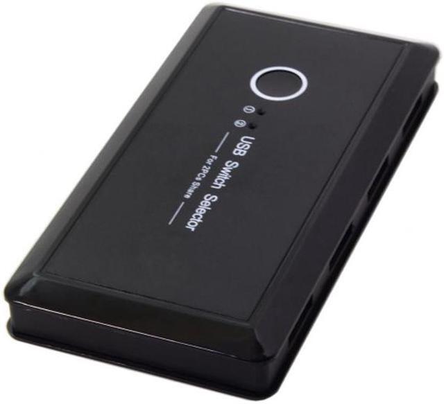 Alt view image 5 of 7 - Jimier KVM USB 2.0 Switch Selector 2 Port PCs Sharing 4 Devices for Keyboard Mouse Scanner Printer U2-025