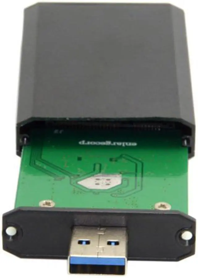 Alt view image 2 of 7 - FVH Mini PCI-E mSATA to USB 3.0 External SSD PCBA Conveter Adapter Pen Driver Card with Case U3-294