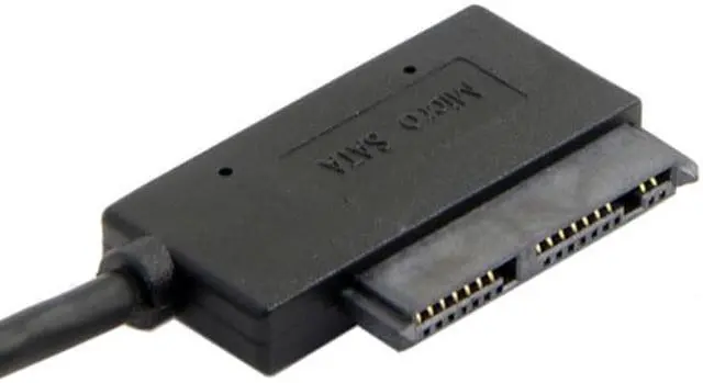 Alt view image 4 of 5 - CY USB 3.0 to Micro SATA 7+9 16 Pin 1.8" 90 Degree Angled Hard Disk Driver SSD Adapter Cable 10cm U3-382
