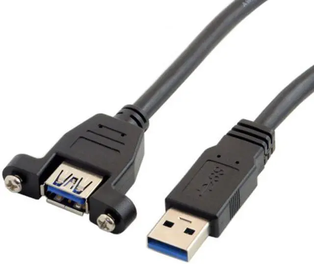 Main image of Jimier USB 3.0 Type-A Male to USB-C Type-C Female Stretch Coiled Cable 100cm Extension 5Gbps for Disk Phone Camera Data