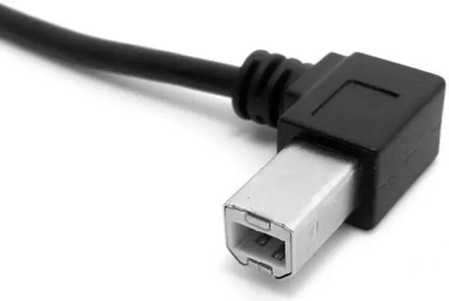 Alt view image 3 of 5 - CY Left Angled USB 2.0 A Male to B Male Angled 90 Degree Printer Cable 50cm U2-032-LE