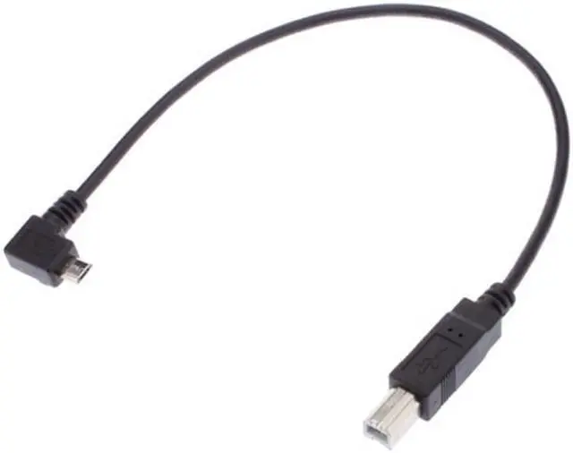 Main image of CY 30cm Right Angled 90 Degree Micro USB OTG to Standard B Type Printer Scanner Hard Disk Cable U2-203-RI-0.3M