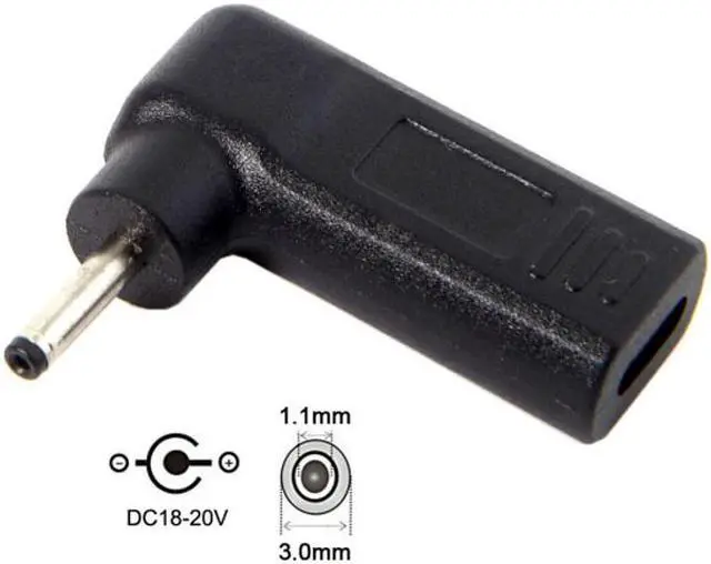 Main image of Jimier USB 3.1 Type C USB-C to 3.0*1.1mm Adapter 90 Degree Angled UC-112-3011MM