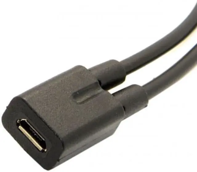 Alt view image 5 of 6 - CY Micro USB Female to USB-C Type C USB 3.1 & Micro USB Male Splitter Extension Charge Cable UC-004