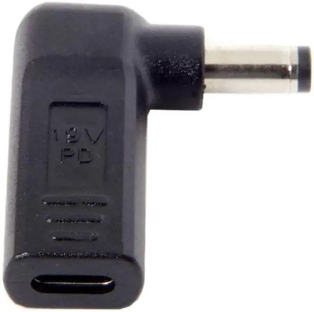 Alt view image 3 of 4 - Jimier USB 3.1 Type C USB-C to 5.5 2.1mm Adapter 90 Degree Angled UC-112-5521MM