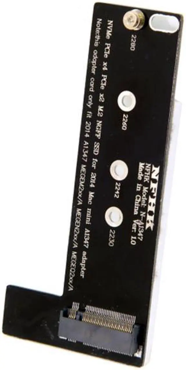 Main image of Jimier M.2 NGFF M-Key NVME SSD Convertor Card for 2014 Macbook Mini A1347 MEGEN2 MEGEM2 MEGEQ2 SA-003
