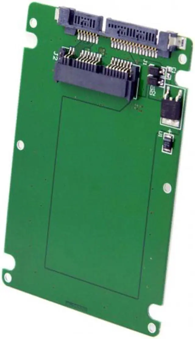 Alt view image 5 of 7 - CY 1.8" Micro SATA 16pin SSD to 2.5" SATA 22pin 7+15 hard disk case Enclosure White 7mm height SA-098