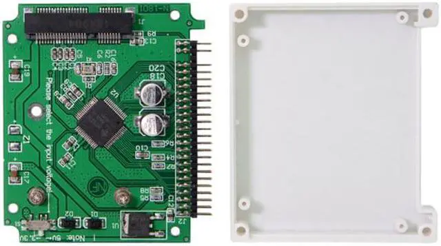 Alt view image 2 of 6 - Jimier Low Profile Half-Heigh mSATA  SSD to 2.5 inch IDE 44pin Hard Disk Case Enclosure for Notebook Laptop SA-111