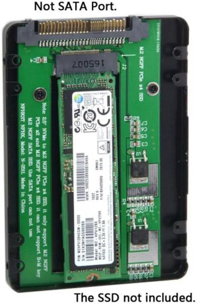 Alt view image 4 of 7 - Jimier SFF-8639 NVME U.2 to NGFF M.2 M-key PCIe SSD Case Enclosure for Mainboard Replace Intel SSD 750 p3600 p3700 SA-217