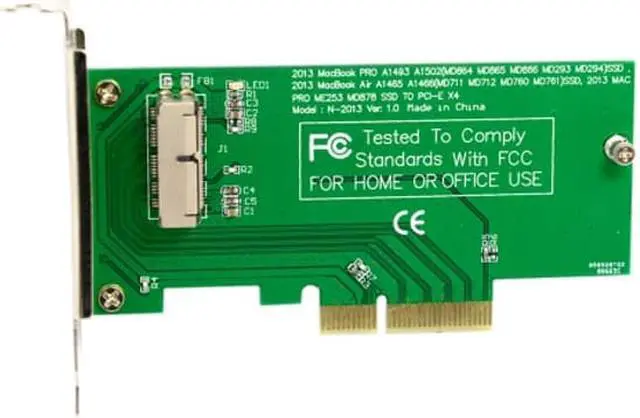 Alt view image 7 of 7 - Jimier PCI Express PCI-E to 2013 2014 2015 Apple Macbook Pro Air SSD Convert Card for A1493 A1502 A1465 A1466 SA-144