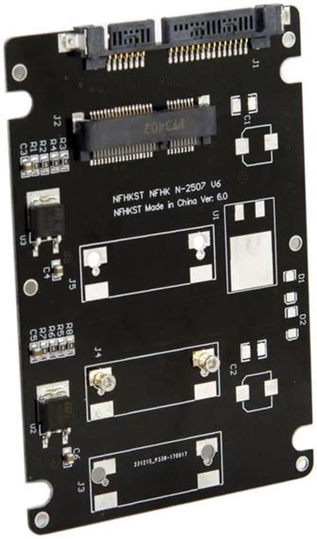 Alt view image 4 of 6 - CY Mini PCI-E mSATA SSD to 2.5" SATA Hard Disk Enclosure Case Converter Adapter for Intel Samsung Asus SSD SA-092-BK