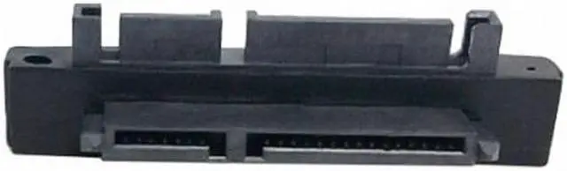 Main image of Jimier 90 Degree Down Angled SATA 22Pin 7+15 Male to SATA 22P Female Extension Convertor Adapter SA-121-DN