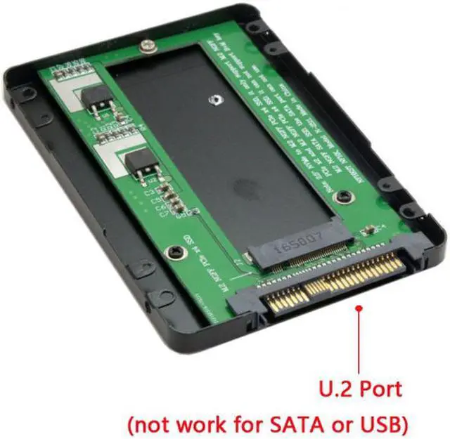 Alt view image 7 of 7 - Jimier SFF-8639 NVME U.2 to NGFF M.2 M-key PCIe SSD Case Enclosure for Mainboard Replace Intel SSD 750 p3600 p3700 SA-217