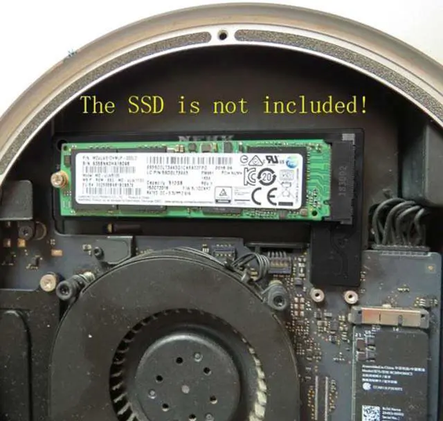 Alt view image 6 of 6 - Jimier M.2 NGFF M-Key NVME SSD Convertor Card for 2014 Macbook Mini A1347 MEGEN2 MEGEM2 MEGEQ2 SA-003