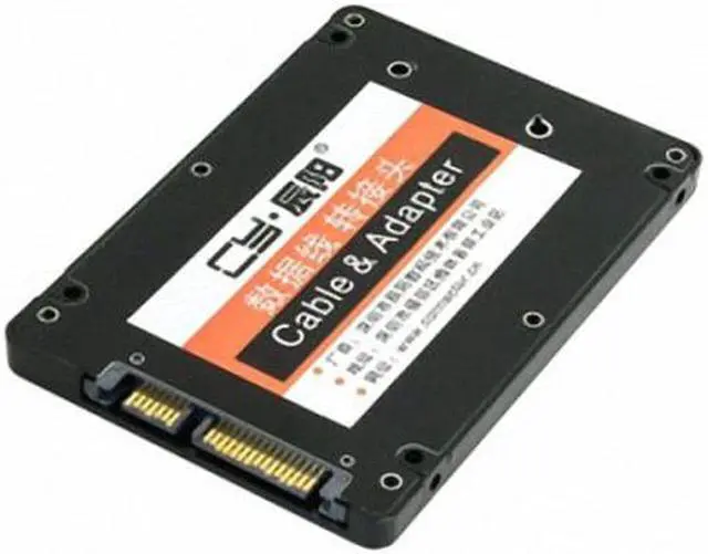 Alt view image 3 of 6 - CY Mini PCI-E mSATA SSD to 2.5" SATA Hard Disk Enclosure Case Converter Adapter for Intel Samsung Asus SSD SA-092-BK
