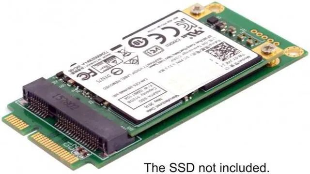 Alt view image 5 of 5 - Jimier 3x5cm mSATA Adapter to 3x7cm Mini PCI-e SATA SSD for Asus Eee PC 1000 S101 900 901 900A T91 SA-212