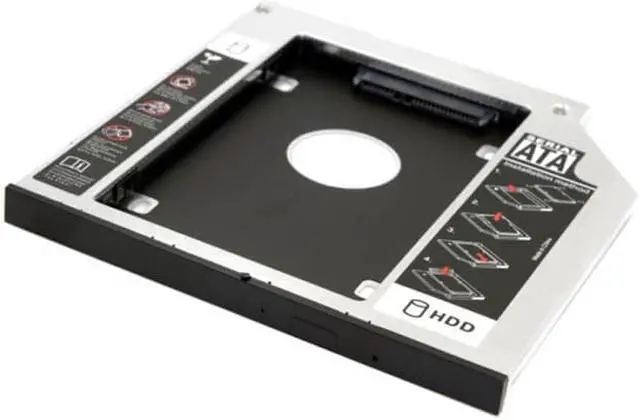 Alt view image 6 of 7 - FVH SATA 22pin HDD HD  Caddy Case for 9.5mm Universal Laptop CD Bay SA-185