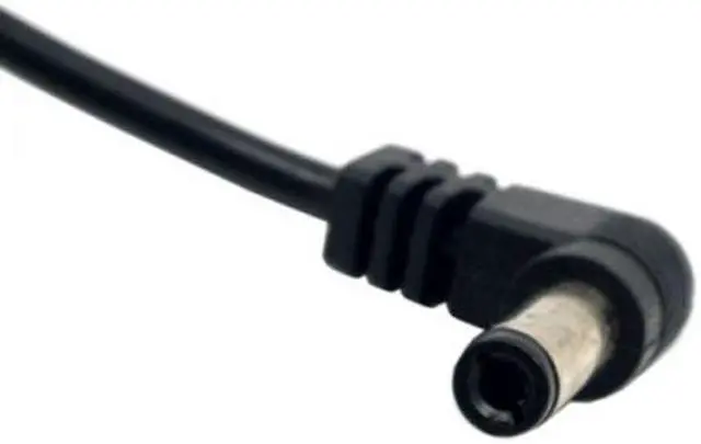 Alt view image 3 of 4 - CY DC Power 5.5 x 2.1mm / 2.5mm Male to 5.5 2.1/2.5mm Male Plug Cable Right Angled 90 Degree 60cm PW-151-0.6M