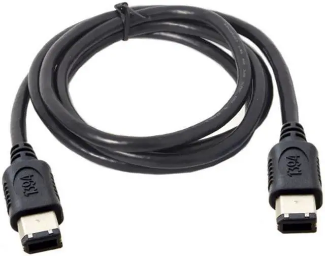 Alt view image 2 of 4 - FVH 6 PIN / 6PIN FireWire 400 - FireWire 400 6-6 ilink Cable IEEE 1394 1.8m Black FW-016 CA-017