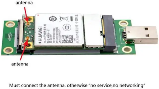 Alt view image 6 of 7 - Jimier Mini PCI-E Wireless WWAN to USB Adapter Card with SIM Card Slot Module Testing Tools EP-092