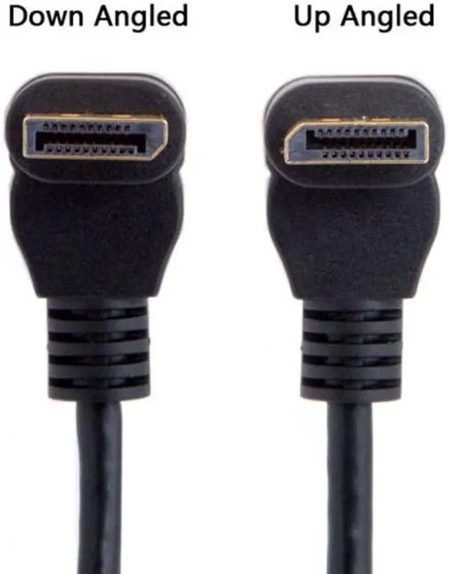 Alt view image 4 of 7 - CY DisplayPort Display Port Male to Female 90 Degree Down Angled Extension Cable DP-015-DN