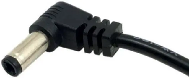 Alt view image 4 of 4 - CY DC Power 5.5 x 2.1mm / 2.5mm Male to 5.5 2.1/2.5mm Male Plug Cable Right Angled 90 Degree 60cm PW-151-0.6M