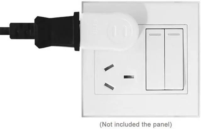 Alt view image 5 of 7 - Jimier NEMA 1-15P USA Outlet Saver Power Extension Adapter 2-prong 2 Outlets 90 Degree Left Right Angled PW-014-RI