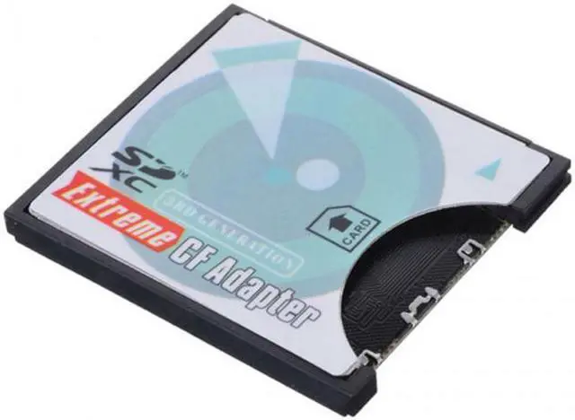 Alt view image 2 of 7 - CY Camera SD SDHC SDXC to High-Speed Extreme Compact Flash CF Type I Memory Card Adapter EP-025