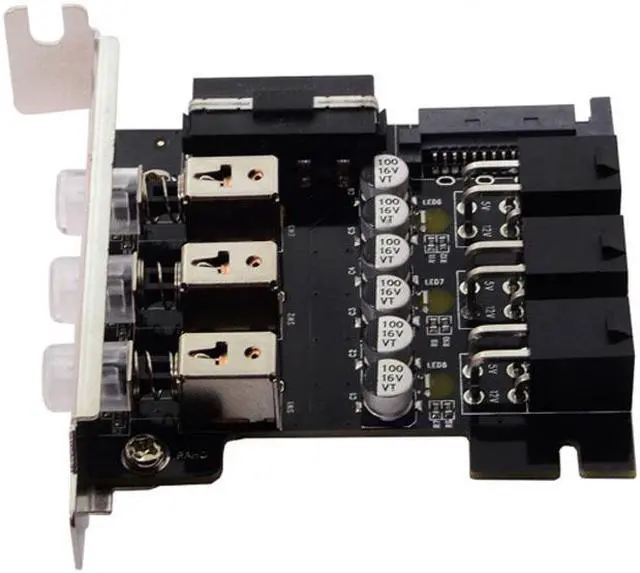 Alt view image 4 of 7 - Jimier 3 Hard Disk Control System Intelligent Control Management System HDD SSD Power Switch with Low Profile Bracket PW-019