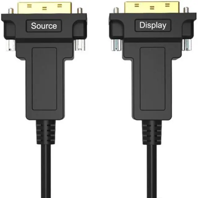 Alt view image 2 of 7 - 20M Jimier DVI AOC Cable Active Fiber Optic Fast Transfer Ultra FHD 4K 60hz DV-002