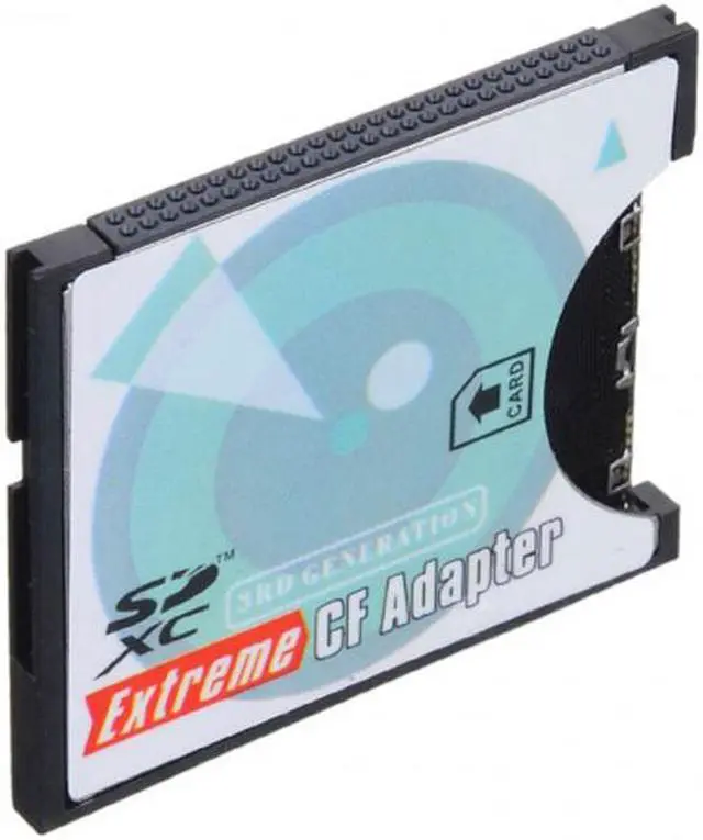 Alt view image 4 of 7 - CY Camera SD SDHC SDXC to High-Speed Extreme Compact Flash CF Type I Memory Card Adapter EP-025