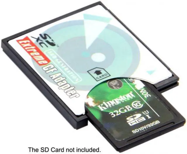 Alt view image 5 of 7 - CY Camera SD SDHC SDXC to High-Speed Extreme Compact Flash CF Type I Memory Card Adapter EP-025