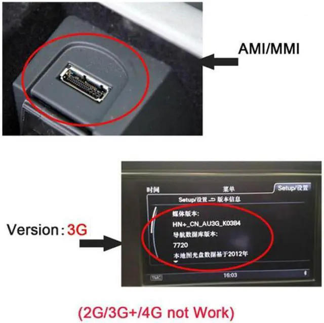 Alt view image 7 of 7 - CY Media In AMI MDI USB AUX Flash Drive Adapter Cable For Car   2014 A4 A6 Q5 Q7 CA-022-0.3M