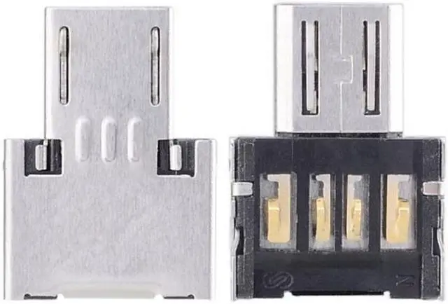 Alt view image 4 of 7 - Jimier 5pcs Ultra Mini DM Micro USB 5pin OTG Adapter Connector for Cell Phone Tablet & USB Cable & Flash Disk GT-186(5PCS)