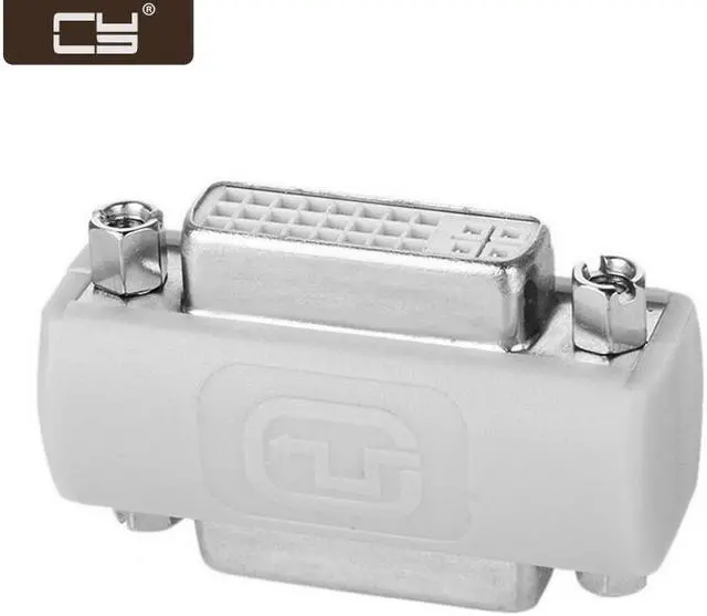 Main image of CY DVI 24+5 Female to DVI 24+5 Female VIDEO Converter Adapter 180 degree extender DV-025-WH