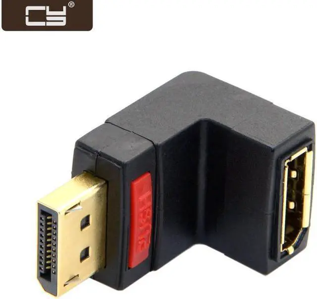 Main image of CY Up Angled 90 Degree DP DisplayPort Male to Female Extension Adapter DP-086-UP