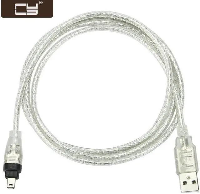 Main image of CY USB Male to Firewire IEEE 1394 4 Pin Male iLink Adapter Cord Cable for SONY DCR-TRV75E DV FW-037 CA-037