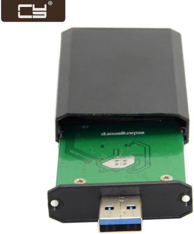 Main image of CY Mini PCI-E mSATA to USB 3.0 External SSD PCBA Conveter Adapter Pen Driver Card with Case U3-294