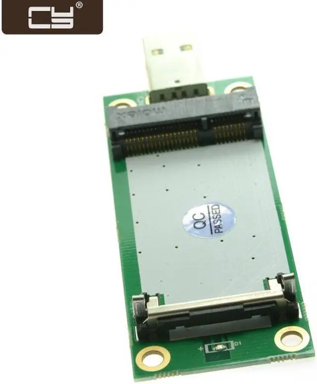 Main image of CY Mini PCI-E Wireless WWAN to USB Adapter Card with SIM Card Slot Module Testing Tools EP-092