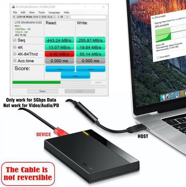 Alt view image 6 of 7 - Xiwai 8m USB-C Type-C to USB-C 5Gbps Gen1 Chipset Repeater Data Cable Single-Way Transfer for Industrial Camera & Laptop PC & Disk