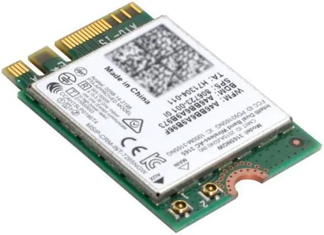 Alt view image 2 of 7 - Jimier CY EP-004-3165AC Dual Band 2.4G 5Ghz 433Mbps 3165AC NGFF 802.11AC WiFi 3165NGW M.2 WLAN Card +BT 4.0 Network Adapter