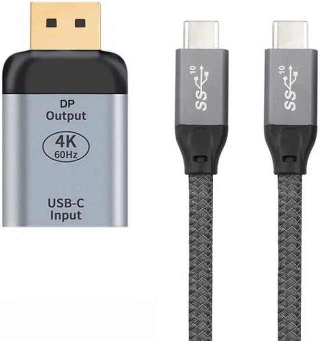 Alt view image 6 of 7 - Chenyang Cable 10Gbps 100W Cable USB-C Type C Female Source to Displayport DP Sink HDTV Adapter 4K 60hz 1080p for Tablet & Phone & Laptop