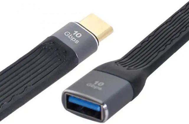 Alt view image 5 of 7 - Chenyang Cable USB 3.1 Type C Male Host to USB3.0 Type A Female OTG Flat Slim FPC Data Cable for Laptop & Phone
