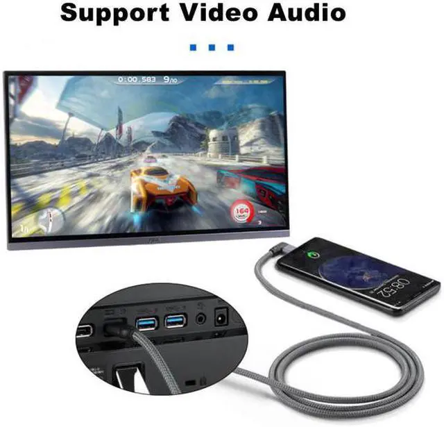 Alt view image 2 of 7 - Chenyang Cable 90 Degree Right Angled Type-C USB-C Male to Male USB3.1 10Gbps Data Cable 50cm for Laptop & Phone