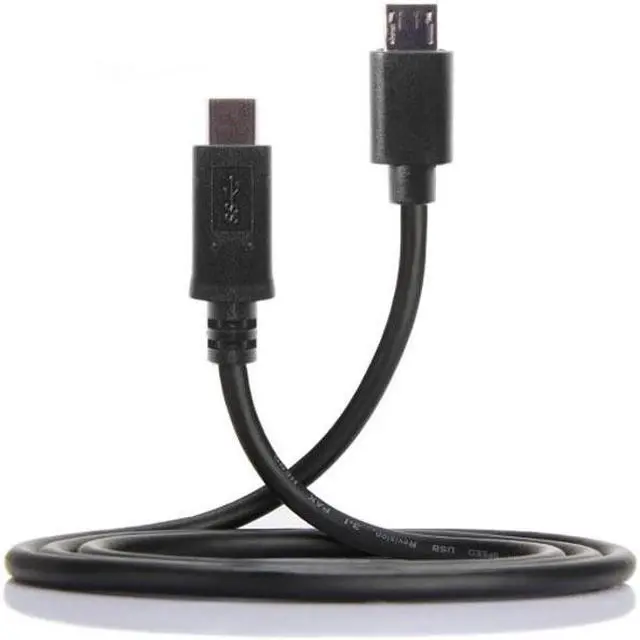 Alt view image 3 of 7 - KAIBOXIXI Reversible Design USB 3.0 3.1 Type C Male Connector to Micro USB 2.0 Male Data Cable for Laptop & Phone