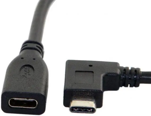 Main image of Jimier CY UC-218-RI-0.2M 90 Degree Right Angled USB-C USB 3.1 Type C Male to Female Extension Data Cable for Laptop Tablet 20cm